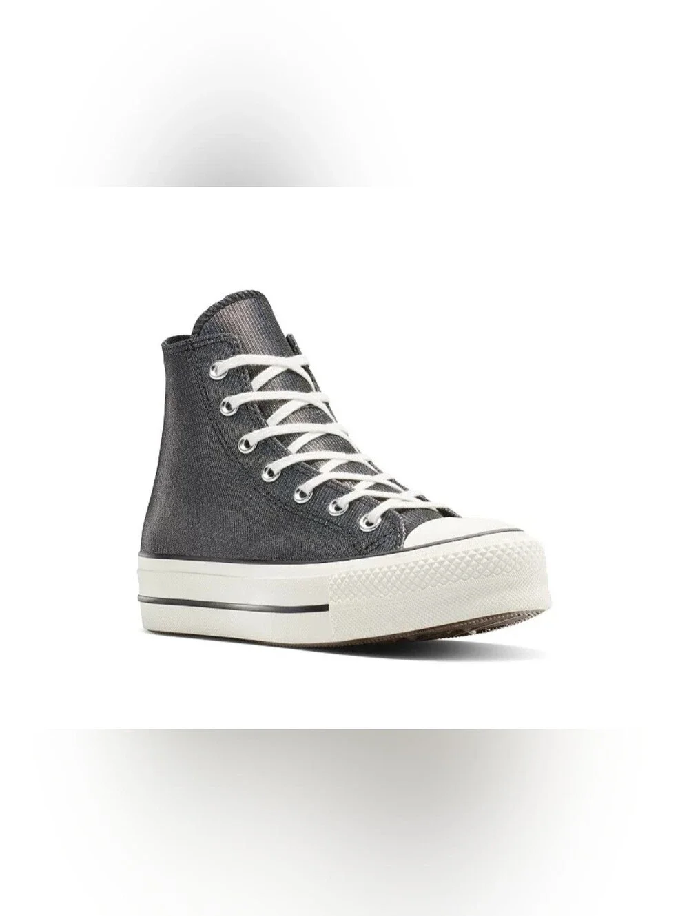 Converse Chuck Taylor All-Star Platform Lift Lace-Up Sparkle High Top Sneakers - Picture 2 of 11